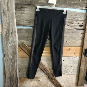 Aerie size med black/Grey activewear ankle leggings